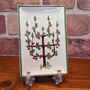 Small Italian ceramic/pottery handpainted trinket dish